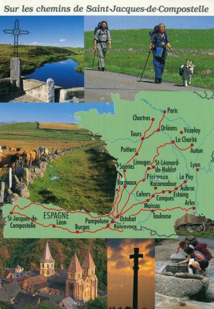 Routes of Santiago de Compostela in France