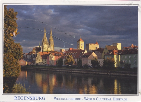 Old town of Regensburg with Stadtamhof