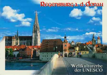 Old town of Regensburg with Stadtamhof